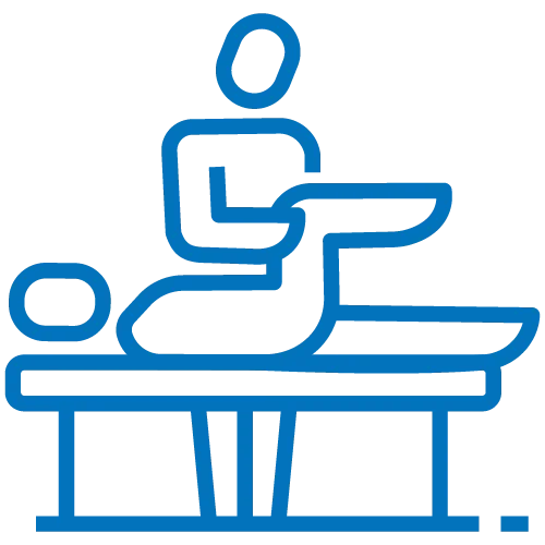 Icono de fisioterapia para lesiones deportivas